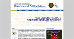 Desktop Screenshot of polisci.upd.edu.ph