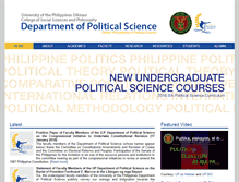 Tablet Screenshot of polisci.upd.edu.ph