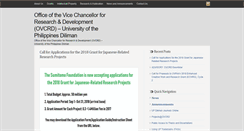 Desktop Screenshot of ovcrd.upd.edu.ph