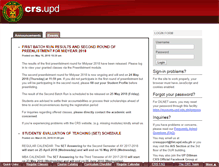 Tablet Screenshot of crs.upd.edu.ph