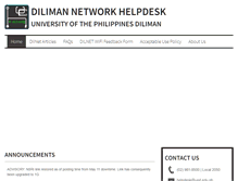 Tablet Screenshot of dilnet.upd.edu.ph
