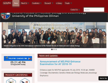 Tablet Screenshot of nimbb.upd.edu.ph