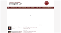 Desktop Screenshot of law.upd.edu.ph