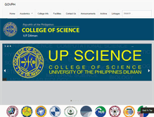 Tablet Screenshot of envisci.upd.edu.ph