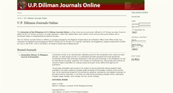 Desktop Screenshot of journals.upd.edu.ph